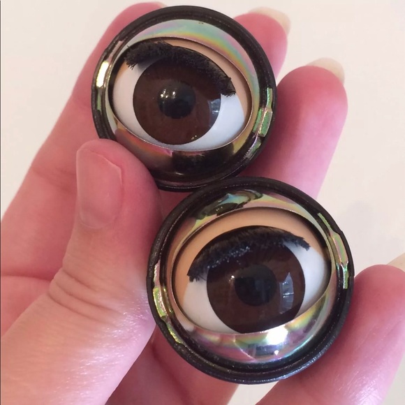 Wide Neck Doll Eye Swap Kit Brown Sleep Eyes - Picture 4 of 5